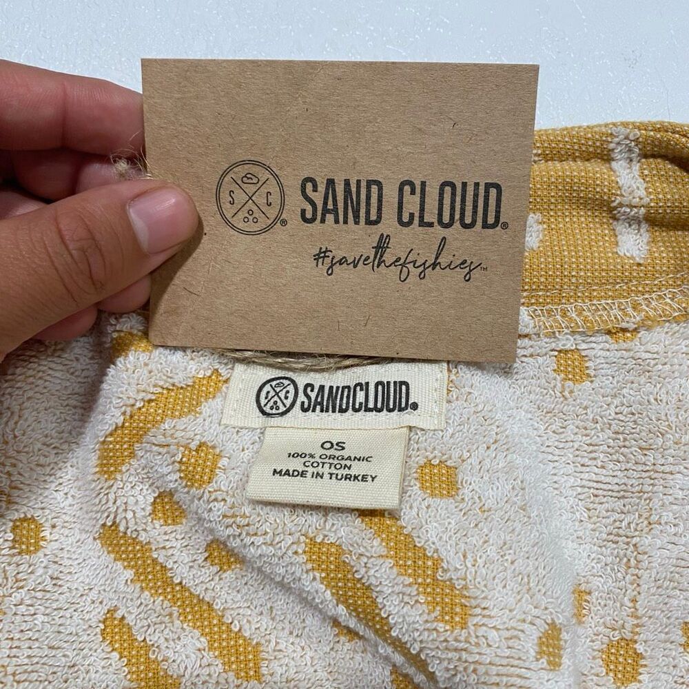 Sand Cloud Adobe Mudcloth Cover Up OS Sunflower Organic Cotton Boho Beach - Picture 4 of 6